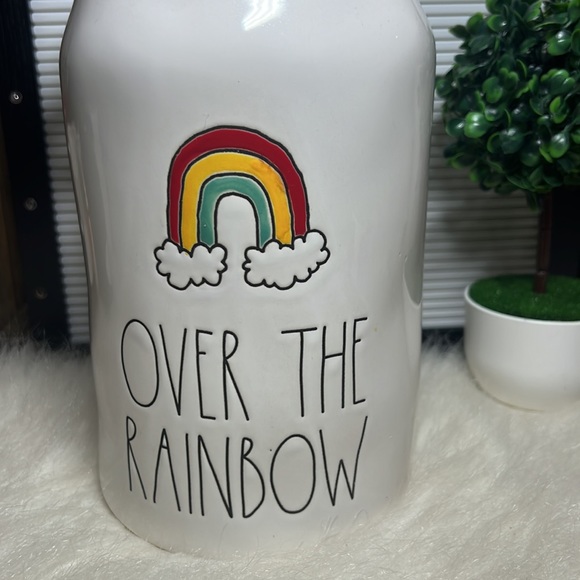 RAE DUNN over the rainbow canister Double Handle Crock. - Picture 6 of 6